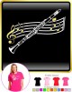 Clarinet Curved Stave - LADYFIT T SHIRT 