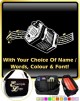 Concertina Curved Stave With Your Words - SHEET MUSIC & ACCESSORIES BAG
