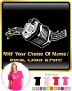 Concertina Curved Stave With Your Words - LADY FIT T SHIRT