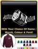 Concertina Curved Stave With Your Words - ZIP SWEATSHIRT