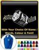 Concertina Curved Stave With Your Words - ZIP HOODY