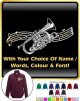 Cornet Curved Stave With Your Words - ZIP SWEATSHIRT 