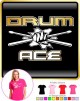 Drum Fist Sticks Ace - LADY FIT T SHIRT  