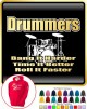 Drum Kit Drummers Bang Harder - HOODY  