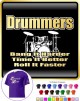 Drum Kit Drummers Bang Harder - CLASSIC T SHIRT  