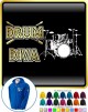Drum Kit Diva Spots - ZIP HOODY 