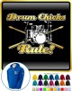 Drum Kit Sticks Drum Chicks Rule - ZIP HOODY 