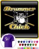 Drum Kit Sticks Chick - CLASSIC T SHIRT 