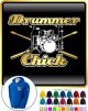 Drum Kit Sticks Chick - ZIP HOODY 