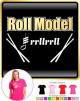 Drum Sticks Roll Model - LADY FIT T SHIRT  