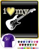 Electric Guitar I Love My - CLASSIC T SHIRT  