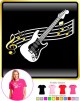 Electric Guitar Curved Stave - LADYFIT T SHIRT 