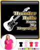 Electric Guitar Thunder Rolls - LADYFIT T SHIRT  
