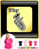 Euphonium I Play - LADYFIT T SHIRT