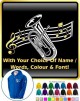 Euphonium Curved Stave With Your Words - ZIP HOODY