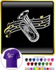 Euphonium Curved Stave - T SHIRT 