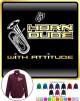 Euphonium Horn Dude Attitude - ZIP SWEATSHIRT