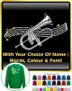 Flugelhorn Curved Stave With Your Words - SWEATSHIRT 