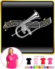 Flugelhorn Flugel Curved Stave - LADYFIT T SHIRT 