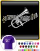 Flugelhorn Flugel Curved Stave - T SHIRT 