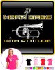 Flugelhorn Flugel Horn Babe Attitude - LADYFIT T SHIRT 