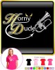 Flugelhorn Flugel Horny Dude - LADYFIT T SHIRT 