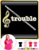 Flute Treble Trouble - LADYFIT T SHIRT 