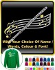 Flute Curved Stave With Your Words - SWEATSHIRT 