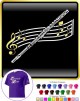 Flute Curved Stave - T SHIRT