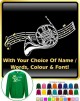 French Horn Curved Stave With Your Words - SWEATSHIRT 