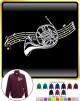 French Horn Curved Stave - ZIP SWEATSHIRT 