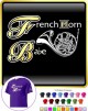 French Horn Babe Attitude 3 - T SHIRT 