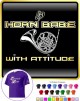 French Horn Horn Babe Attitude 2 - T SHIRT 