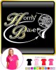 French Horn Horny Babe - LADYFIT T SHIRT 