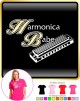 Harmonica Babe - LADYFIT T SHIRT  