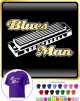 Harmonica Blues Man - T SHIRT