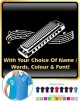 Harmonica Curved Stave With Your Words - POLO SHIRT  