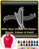 Harp Curved Stave With Your Words - HOODY  