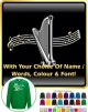 Harp Curved Stave With Your Words - SWEATSHIRT  