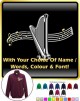 Harp Curved Stave With Your Words - ZIP SWEATSHIRT  