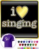 Vocalist Singing I Love Singing - CLASSIC T SHIRT  