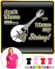 Mandolin Blame My G String - LADYFIT T SHIRT  