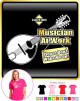 Mandolin Dont Wake Me - LADYFIT T SHIRT  