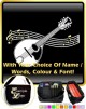 Mandolin Curved Stave With Your Words - SHEET MUSIC & ACCESSORIES BAG  