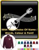 Mandolin Curved Stave With Your Words - ZIP SWEATSHIRT  