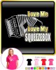 Melodeon Love My Squeezebox - LADY FIT T SHIRT