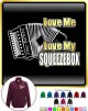 Melodeon Love My Squeezebox - ZIP SWEATSHIRT
