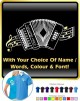 Melodeon Curved Stave With Your Words - POLO SHIRT