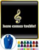Music Notation Here Comes Treble - ZIP HOODY  
