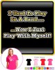Music Notation Play With Myself - LADY FIT T SHIRT  